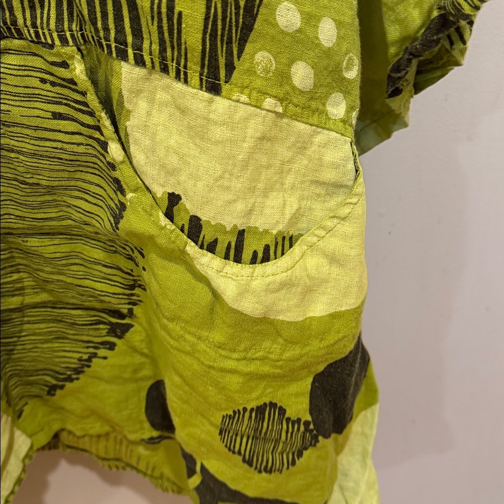 Transparente Italy Lagenlook Oversized Linen Blouse - Picture 3 of 9